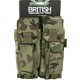 Double Rifle Mag Pouch (w/Pistol Mag Pouch) ATP, The Double Mag Pouch with Pistol Mag  is a practical and durable storage solution designed to securely hold both rifle and pistol magazines in one compact unit